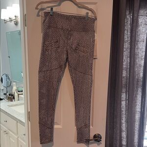 Varley Snake Print Leggings - Gray and Black